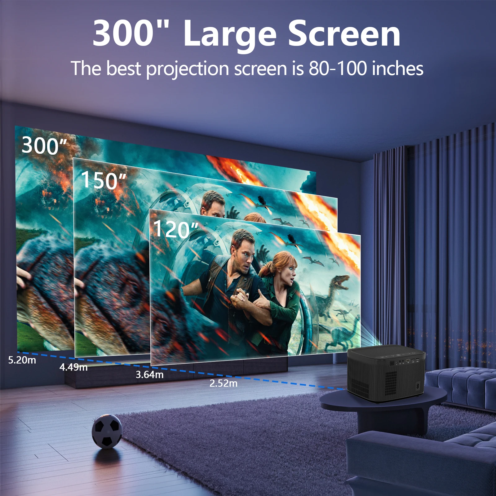 Lightvalve M8 лучший маленький 450 Ansi проектор 4k видео Пользовательский логотип