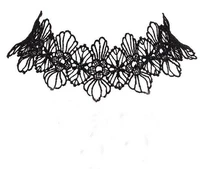 summer newest fashion jewelry accessories sexy hollow out lace black choker necklace for couple lovers