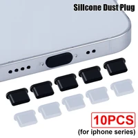 10pcs silicone phone dust plug for iphone 13 pro max 12 11 x xs charging port protector rubber dust plug dustproof cover caps