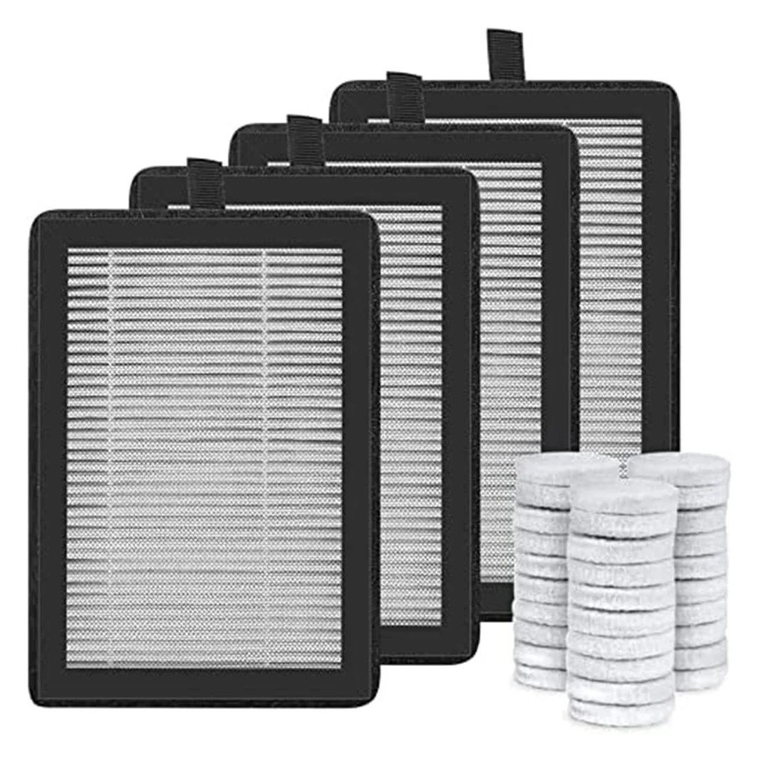 

True HEPA Replacement Filter for LEVOIT LV-H128 / PUURVSAS (HM669A)/ROVACS (RV60) Air Purifier,3-Stage Filtration System
