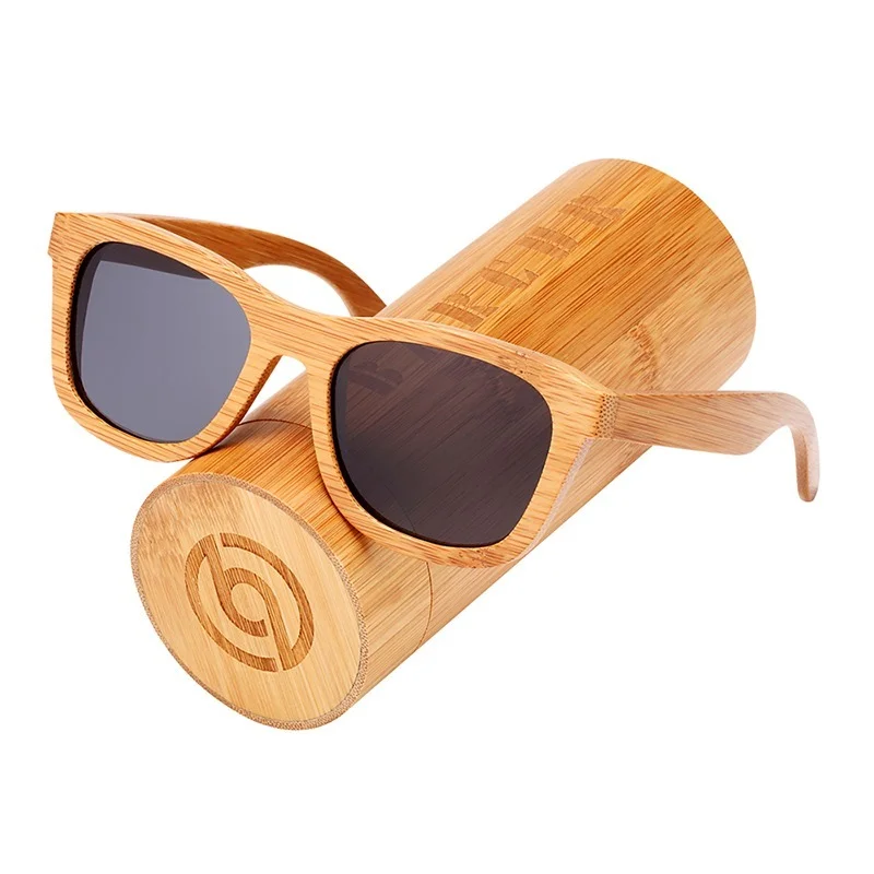 Солнцезащитные очки с бамбуковой древесиной для мужчин и женщин поляризационные