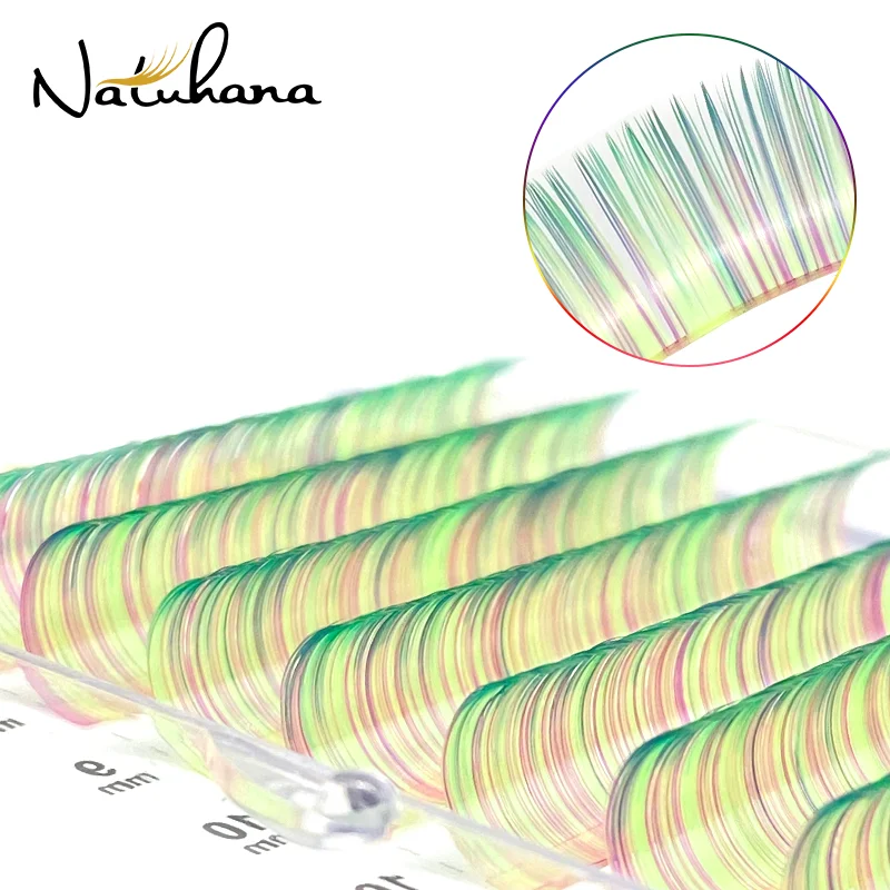 NATUHANA разноцветные ресницы Maquiagem Макияж мягкие натуральные синтетические