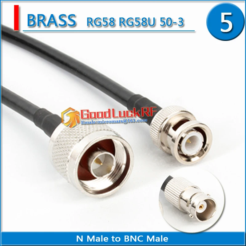 

High-quality L16 N Male to BNC Male & Female Q9 jack Connector Pigtail Jumper RG-58 RG58 3D-FB Extend cable 50 Ohm low loss