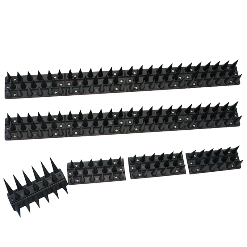 

12 Pcs Bird Spikes Repellent Spikes For Anti Bird,Cat,Raccoon And Other Small Animals Fence Spikes Pigeon Spikes Fence