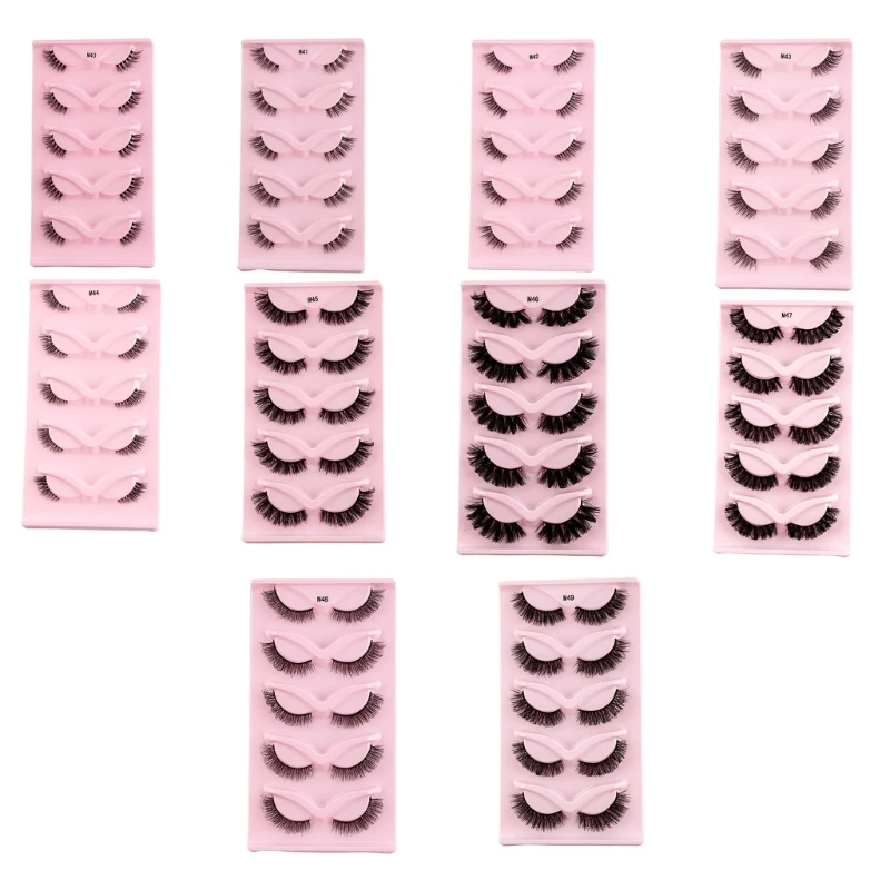 

Super Long Length Eyelash Extension False Eyelashes Handmade Lash Cilios 5 Pair