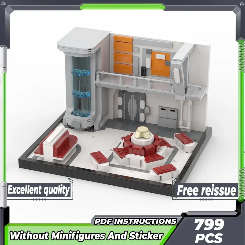 Модель Звёздного фильма Moc строительные блоки Атриум главный операционный центр