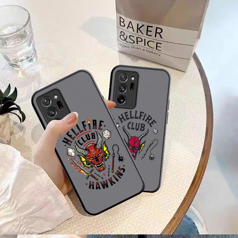 

Fashion Stranger Things Season 4 Hellfire For Note 20 Case For Samsung Galaxy Note 20 10 9 8 A 70 50 M62 M52 M51 Lite Plus Ultra