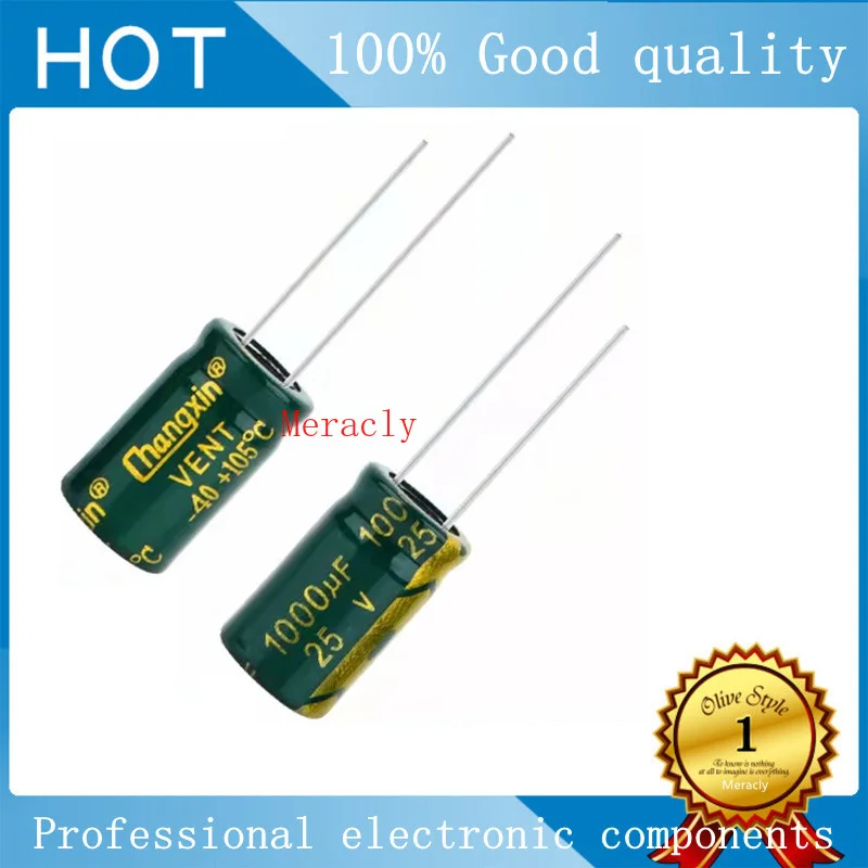 

100 шт., алюминиевые электролитические конденсаторы 25 в 1000 мкФ, 10*17 мм, высокая частота и низкое сопротивление, 20% мкФ 25 в, абсолютно новые, Ауте...