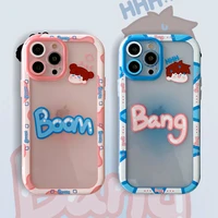 cute cartoon lovers couple phone case for iphone 11 13 12 pro xr x xs max iphone11 shockproof silicone camera protection cover