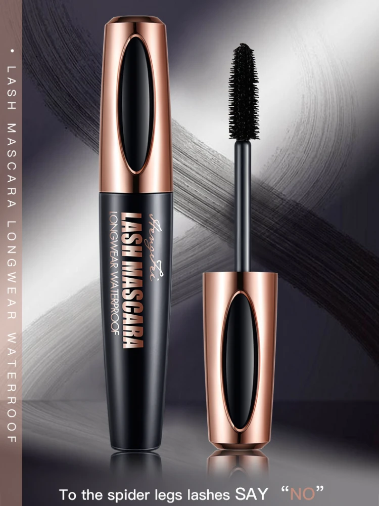 Тушь для ресниц 4D из чистого шелка водостойкая с длиной и объемом