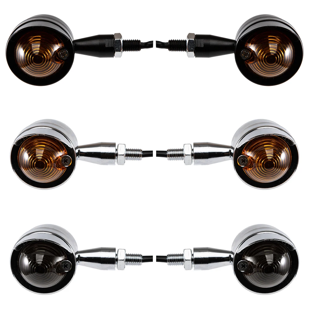 

Metal Motorcycle Bullet Turn Signal Light Indicators For Harley Sportster 883 For Honda Yamaha Kawasaki Suzuki Cruiser Bobber