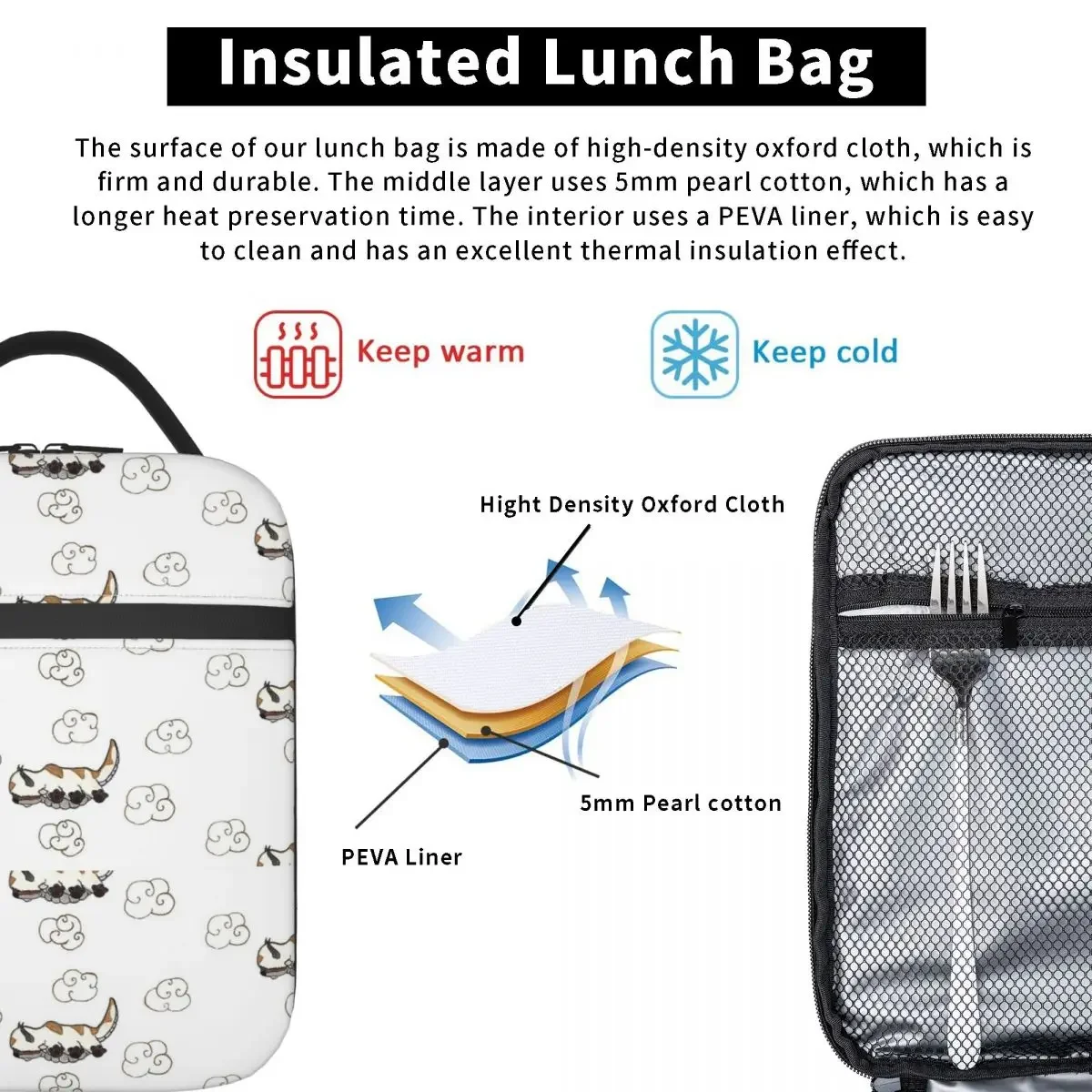 Happy Appa Изолированные сумки для обеда Сумка-холодильник Контейнер Аватар