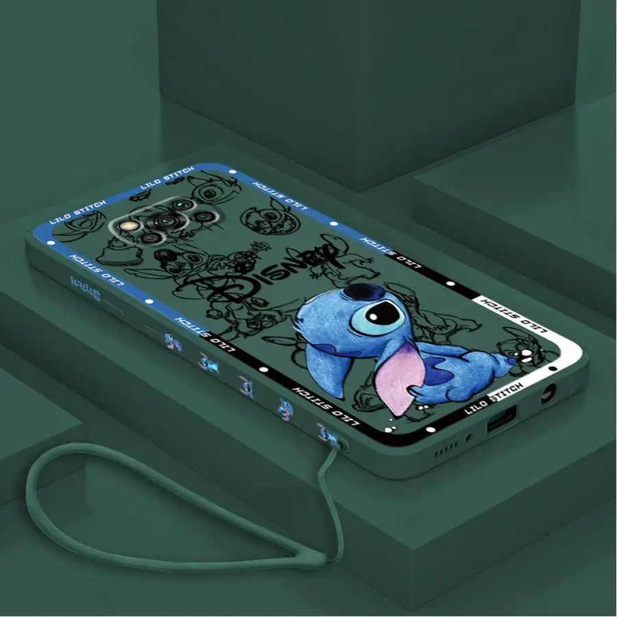 Disney Super Cute Stitch Phone Case for Xiaomi Mi 11 Lite12T 10T 11T Pro 13 pro Poco X3 F4 F5 X4 X5 nfc Soft TPU