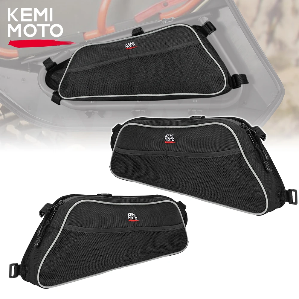 KEMIMOTO X3 UTV 1680D Lower Door Storage Bags for Can-am Maverick X3 X MR RS DS Turbo R 900 HO 2017-2023