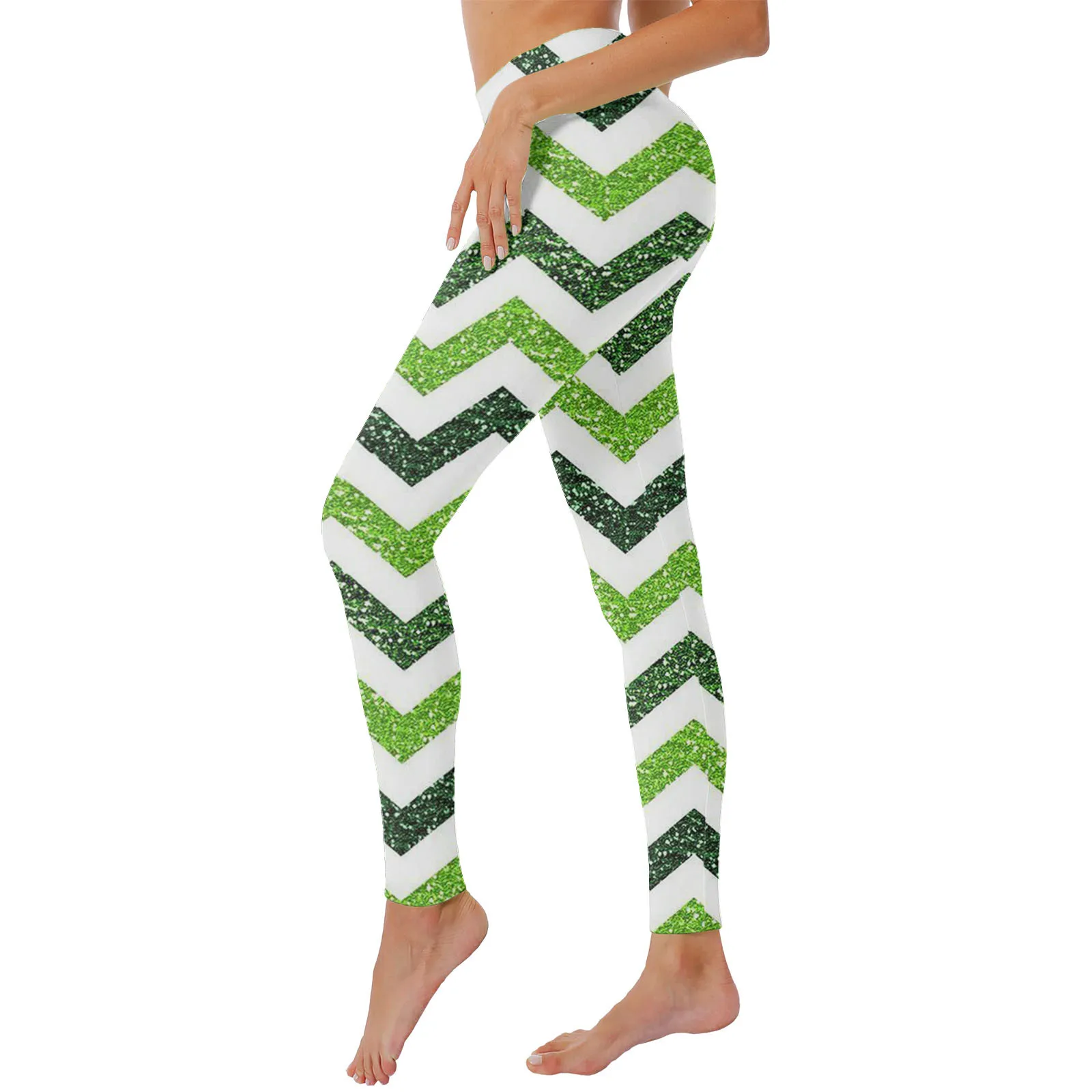 

St. Patricks Day Print Women's Leggings Tights High Waist Yoga Pants Woman Clothing Running Fitness High Waist Slim Fit Pants