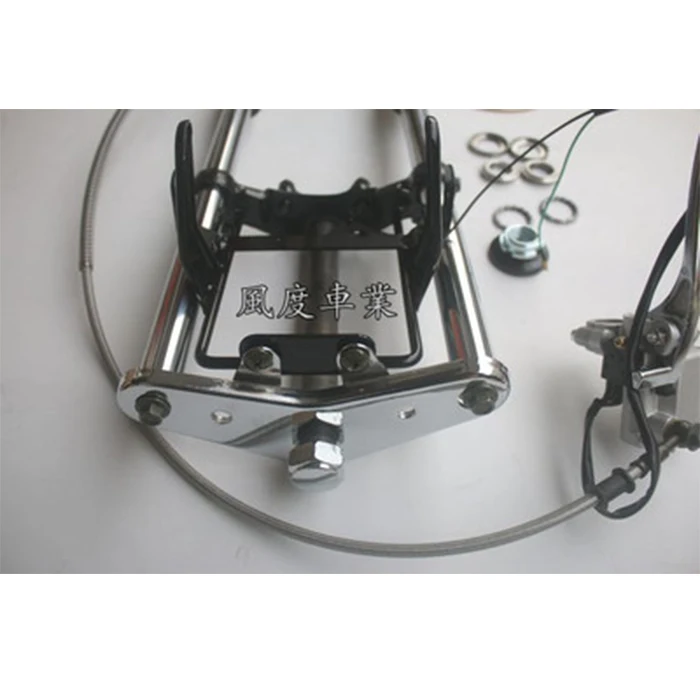 Передняя вилка для мотоцикла 600 мм с тормозным суппортом в сборе Honda Monkey Bike C70 Z50