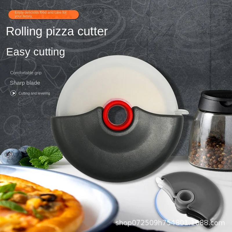 Новый Круглый Нож Для Пиццы С Защитной Крышкой Кухонный Инструмент Из