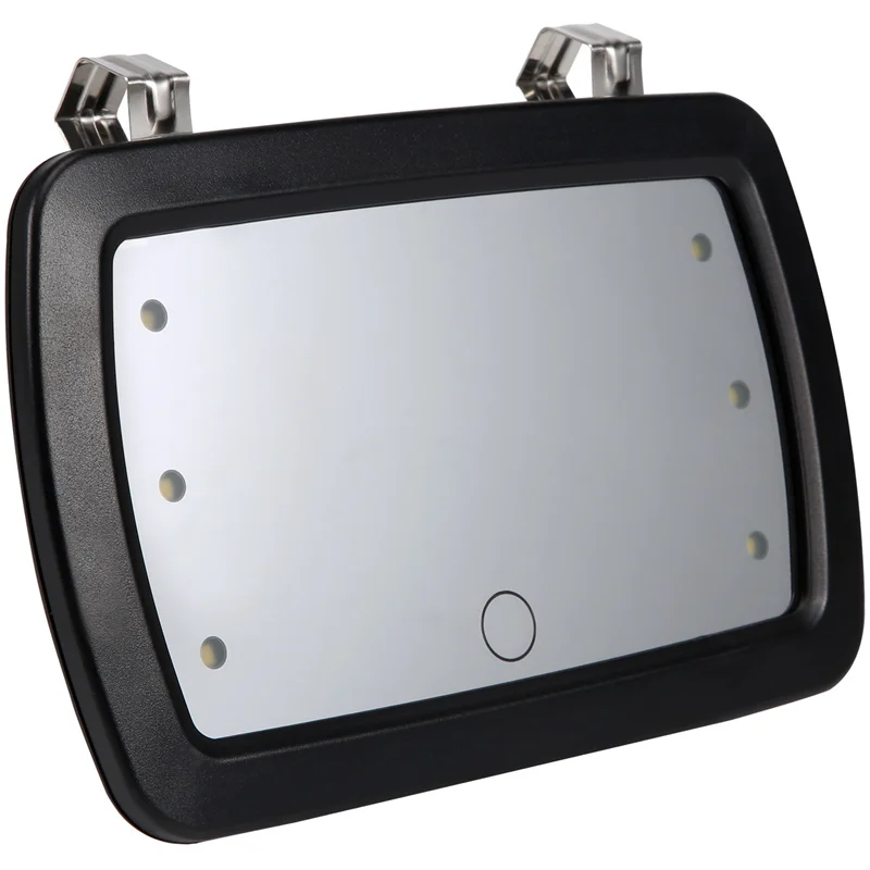 

Car Sun Visor Mirror Makeup Sun-Shading Cosmetic Mirror Vanity Mirror Automobile Make Up Mirror with Six LED Lights Car