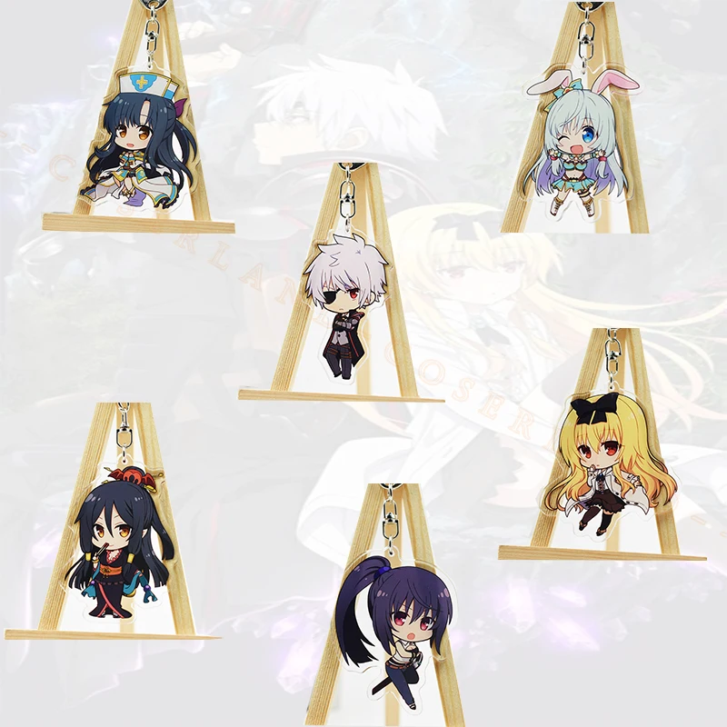 

Anime Arifureta Shokugyou de Sekai Saikyou Hajime Nagumo Key Chain Yue Keychains Backpack Pendant Acrylic Figure Model Cos Props