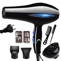 240v hair dryer professional 2200w 5 gear strong power blow hair dryer brush for hairdressing barber salon tools hairdryer fan