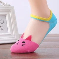 spring ladies cotton socks cute cat glass silk invisible boat socks transparent shallow mouth ice silk lace socks ladies gifts