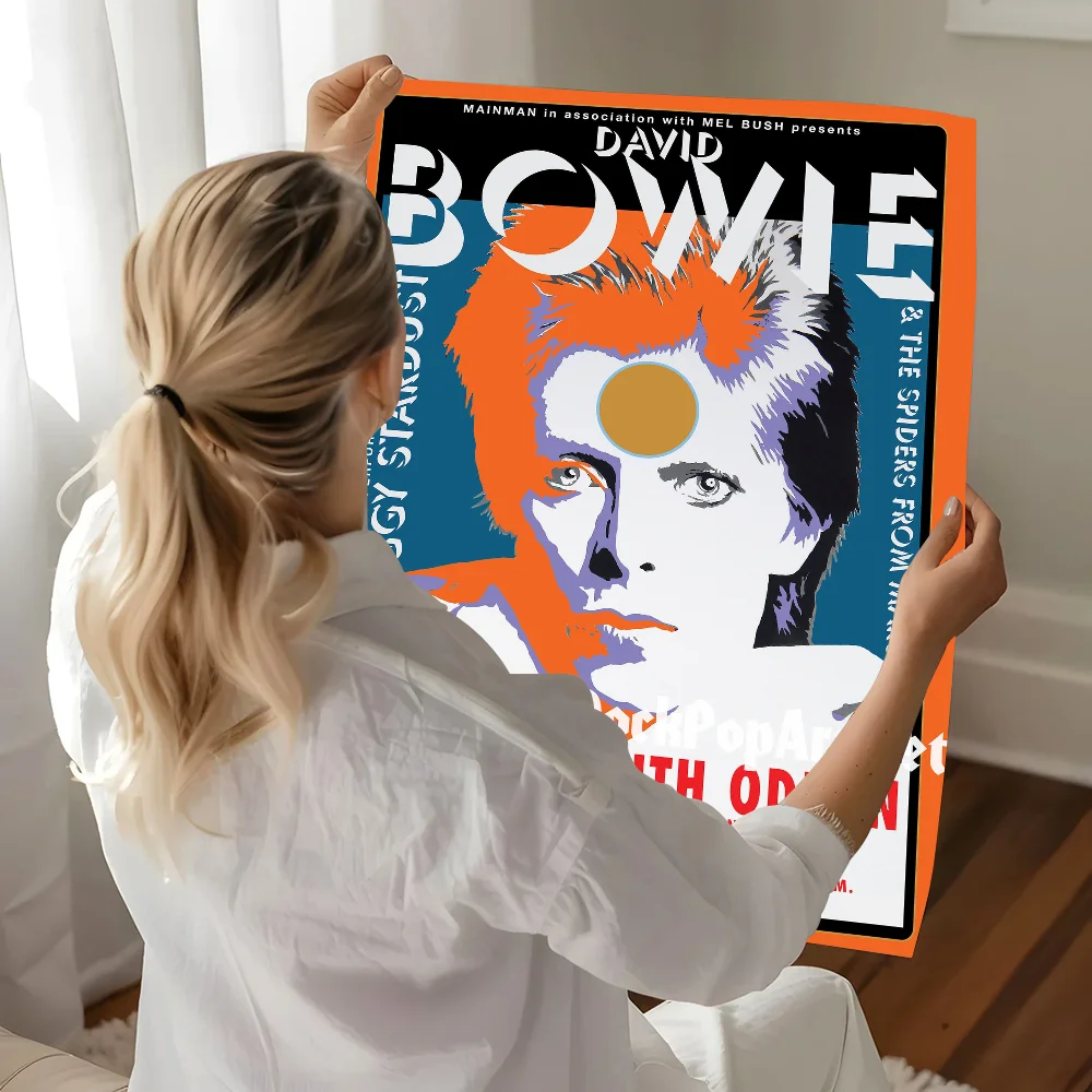 Дэвид Боуи Британский Рок Постер DIY Липкая Наклейка На Стену Без Рамы Ретро