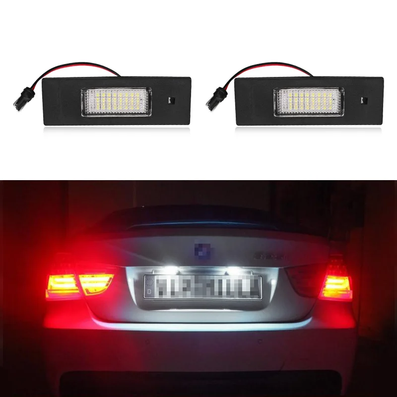 

2 шт., светодиодные лампы для номерного знака BMW E63 E81 E87 F06 F12 F13 F20 E64 F06 Z4 E85 E86 E89 K48