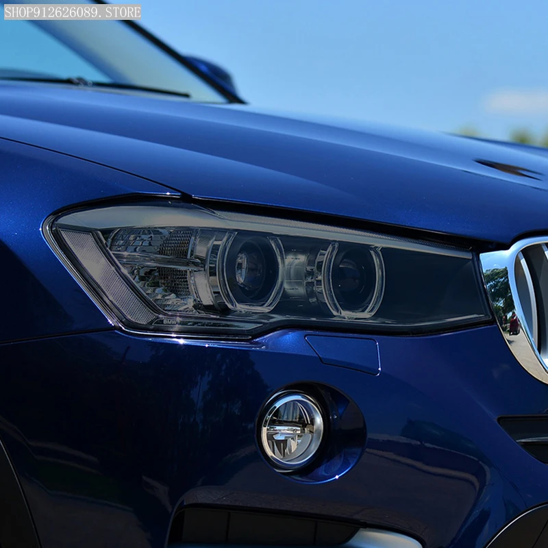 

2 шт., автомобильные виниловые наклейки для фар BMW X4 F26 2014-2018