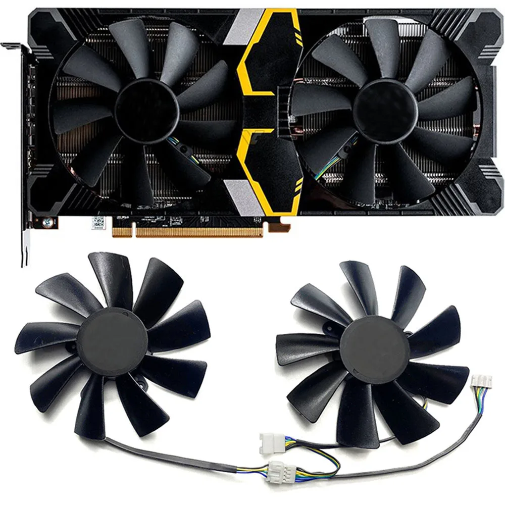 

2Pcs/Set 4Pin 75mm GA81S2U Cooling Fan For DATALAND RX5500XT 5600XT 5700 5700XT X PLUS Graphics Card Replace