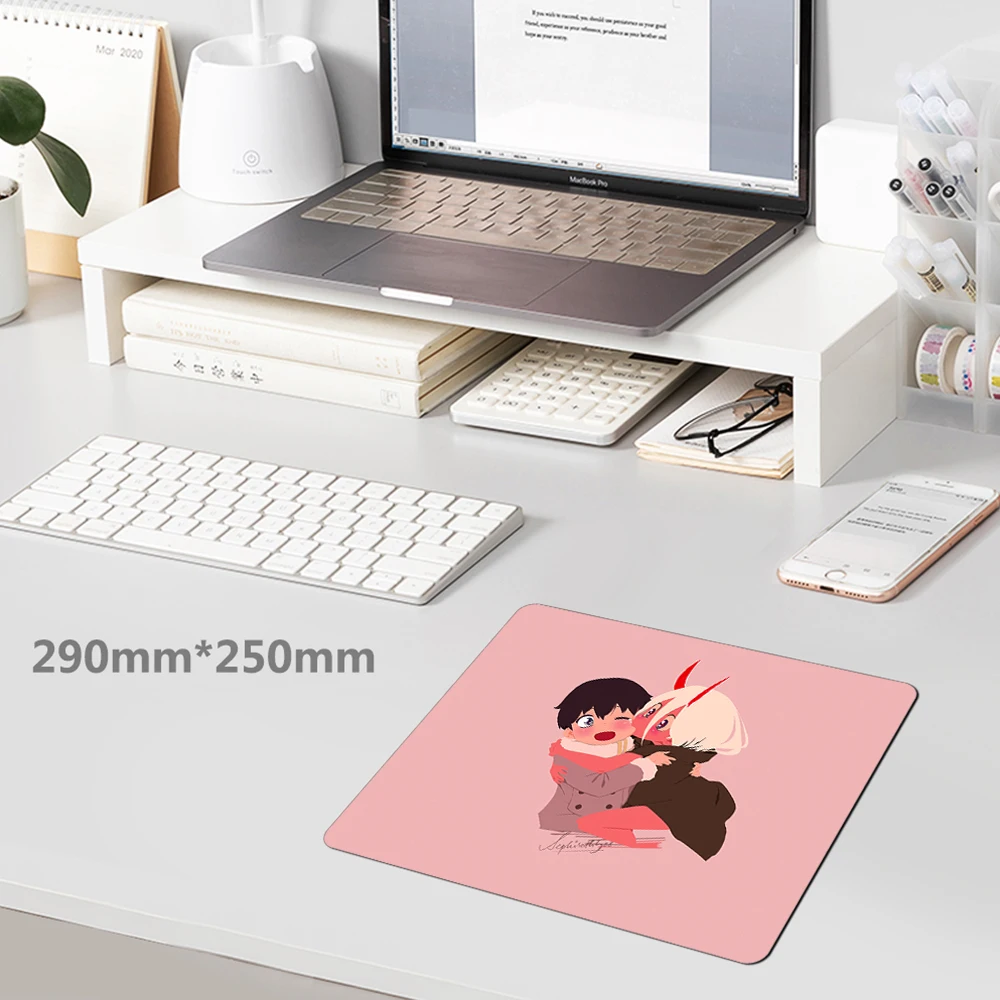 

Mouse Gamer Desk Gaming Computer Table Kawaii Mousepad Anime ZERO TWO Gamer Accessories Mousepad Speed Small Deskmat Csgo Stitch