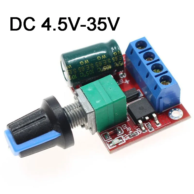 

Регулятор скорости двигателя DC-DC 5A 90 Вт