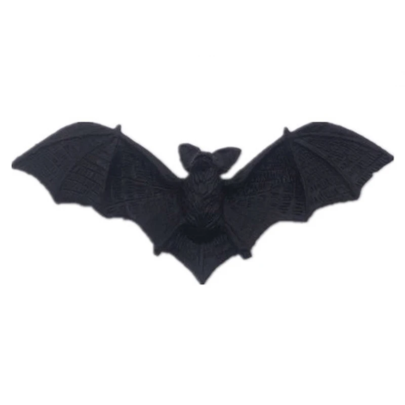

10 шт., пластиковая летучая мышь из ПВХ для Хэллоуина
