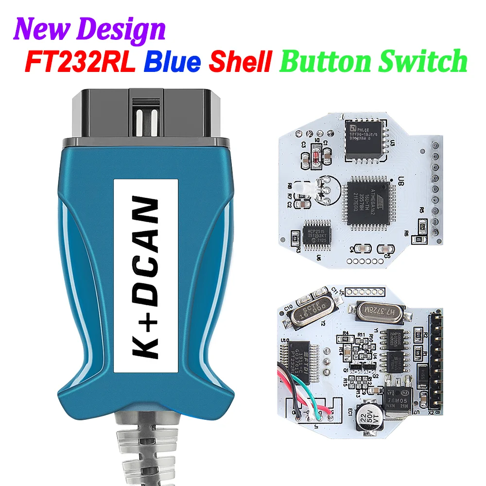 

BMW K + DCAN OBD2 Диагностический Инструмент С Чипом FTDI Автомобильный Сканер USB-кабель Интерфейса Для Моделей BMW 1998-201...