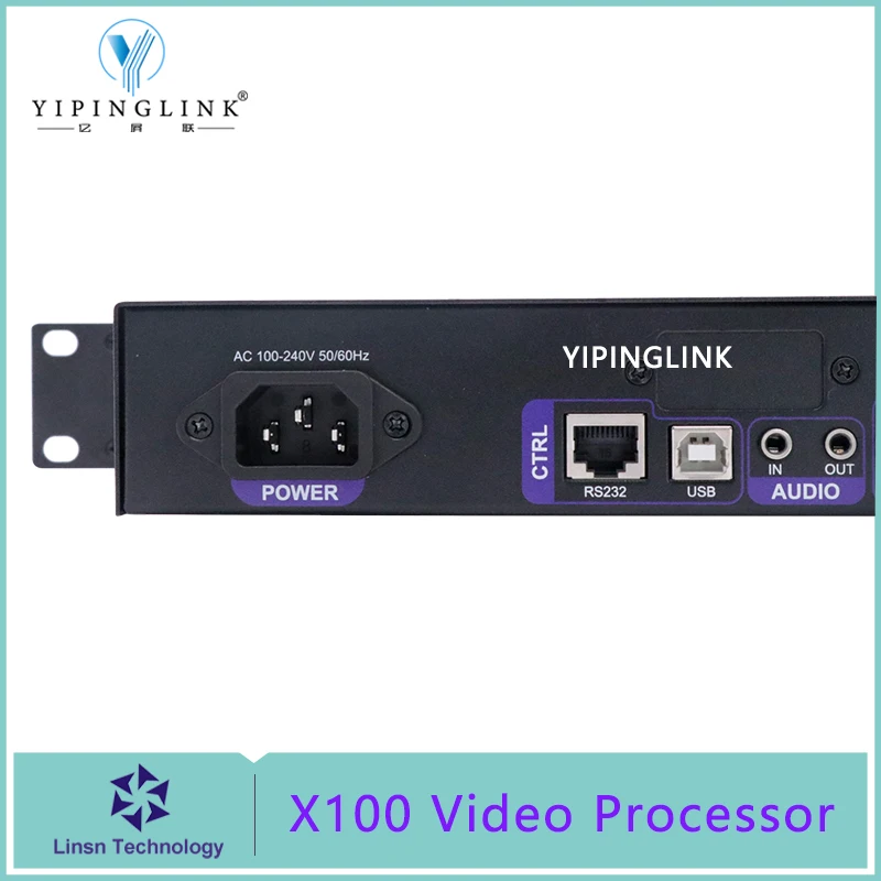 Видеопроцессор LINSN X100 HDMI DVI VGA CV вход 11-220 В напряжение переменного тока контроллер