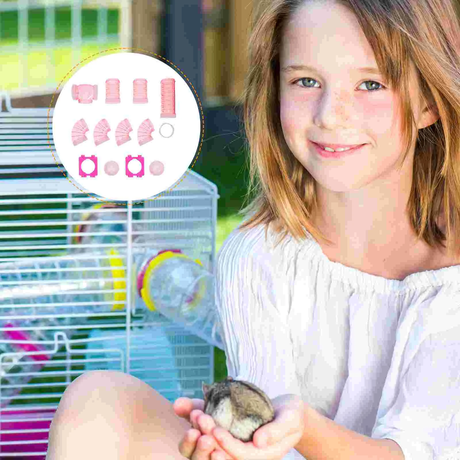 

Hamster Pipe Adventure Animal Cage Tube DIY Tunnel Labyrinth Toy Pipes Small Dog Treats