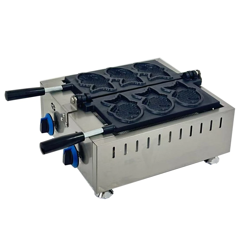 3 шт. вафельница для мороженого с рыбой 1600 Вт газовая электрическая машина тайяки