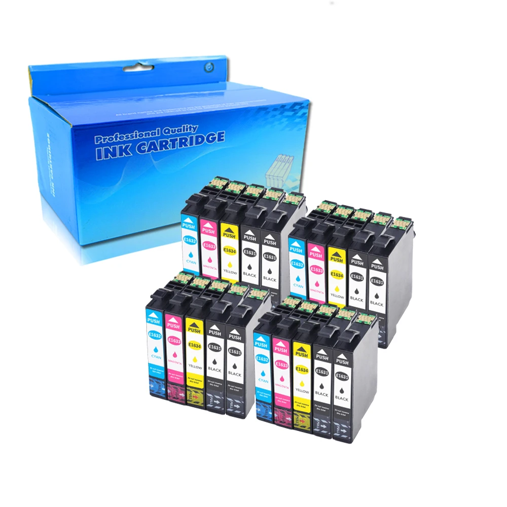 

20 Pack Compatible Epson 16XL T1631 1632 ink cartridge for WF 2650 WF-2630 WF-2660 WF-2750 WF-2760 XP-320 XP-420 XP-424