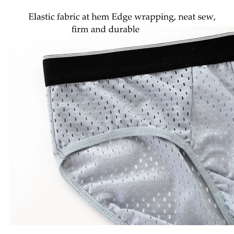 5PCS/Lot 6XL Mesh Mens Briefs Mens Underwear Sexy Men Underwear Men Bikini Men Briefs Men Panties for Men Man Sexy Underwear