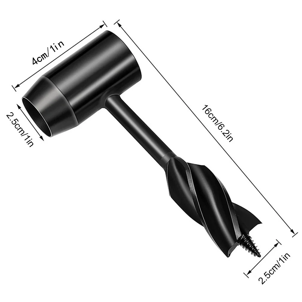 

Manual Auger Drill Bits Wrench Hand Drill Outdoor Survival Punch Tool Woodworking Tool Jungle Camping Hole Maker Wood Drill Core