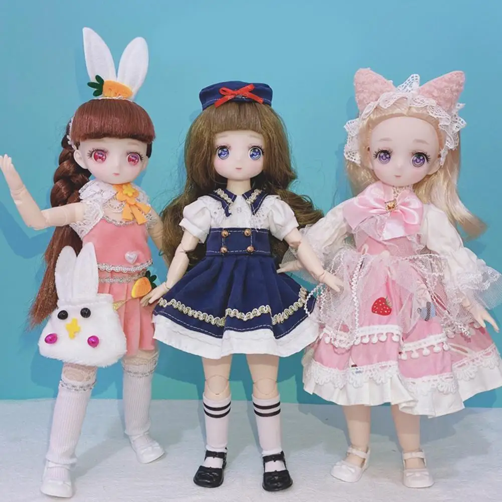 Шарнирная кукла 30 см 26 подвижных шарнирных кукол с объемными большими глазами