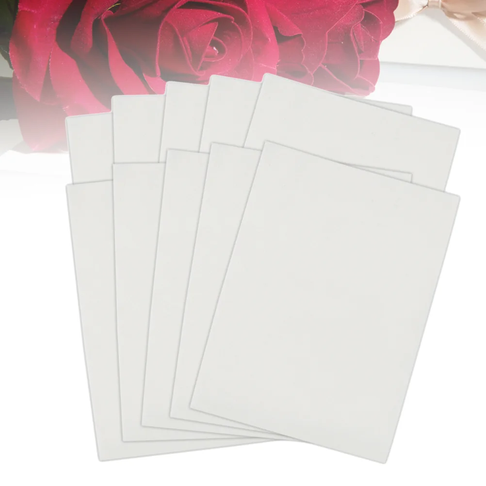 

10Pcs Blank Practice Skin Double Sides Skin for Beginners and Experienced Artists Supplies (White)