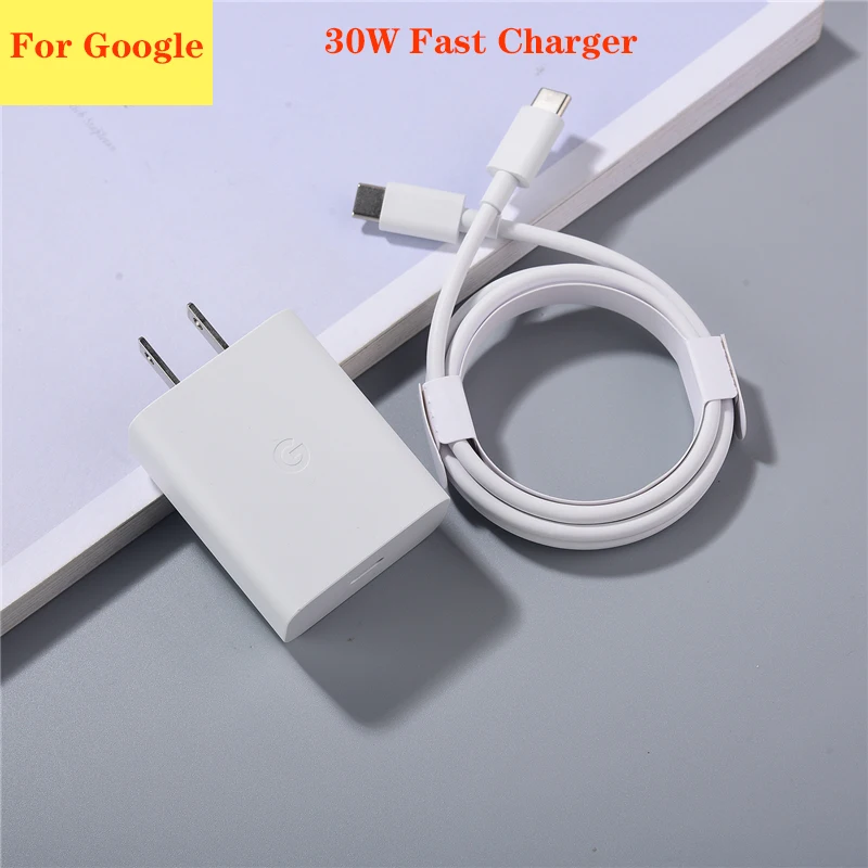 

New For Google Fast USB-C Charger 18W US Power Adapter PD Type C Quick Charging Cable For Google Pixel 5 6 7 Pro 6A 5A 4A 3A 4XL