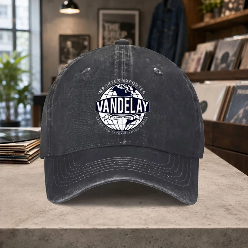 Фото Бейсболка Vandelay Industries – регулируемая кепка с застежкой-липучкой для мужчин и женщин, повседневная одежда для активного отдыха, подарок на выпускной. №3