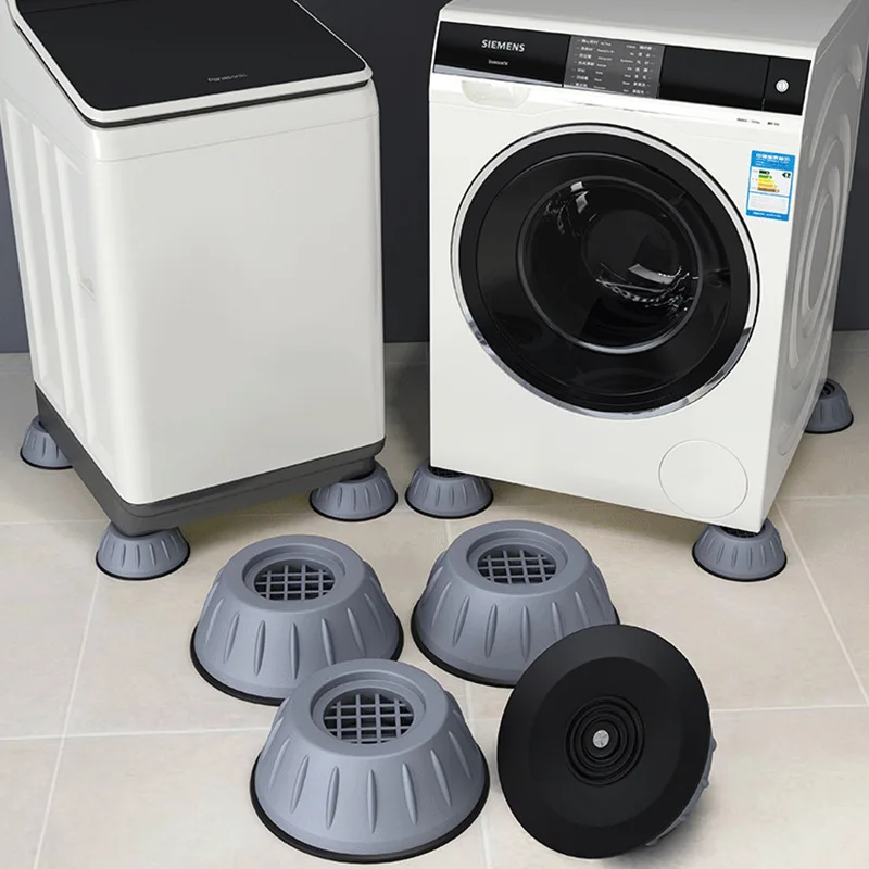 4pcs Universal Anti-Vibration Noise-reducing Shock-absorbing Washing Machine Feet Protection Mat Pad for Home  Anti-slip Pads