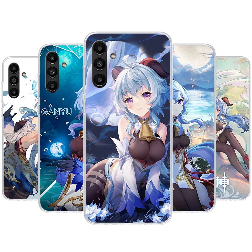 Чехол для телефона Genshin Impact Ganyu Samsung Galaxy A02S A12 A22 A32 A42 A52 A72 A51 A50S A71 A41 A31 A21S A70S A40 A30S A20E A10