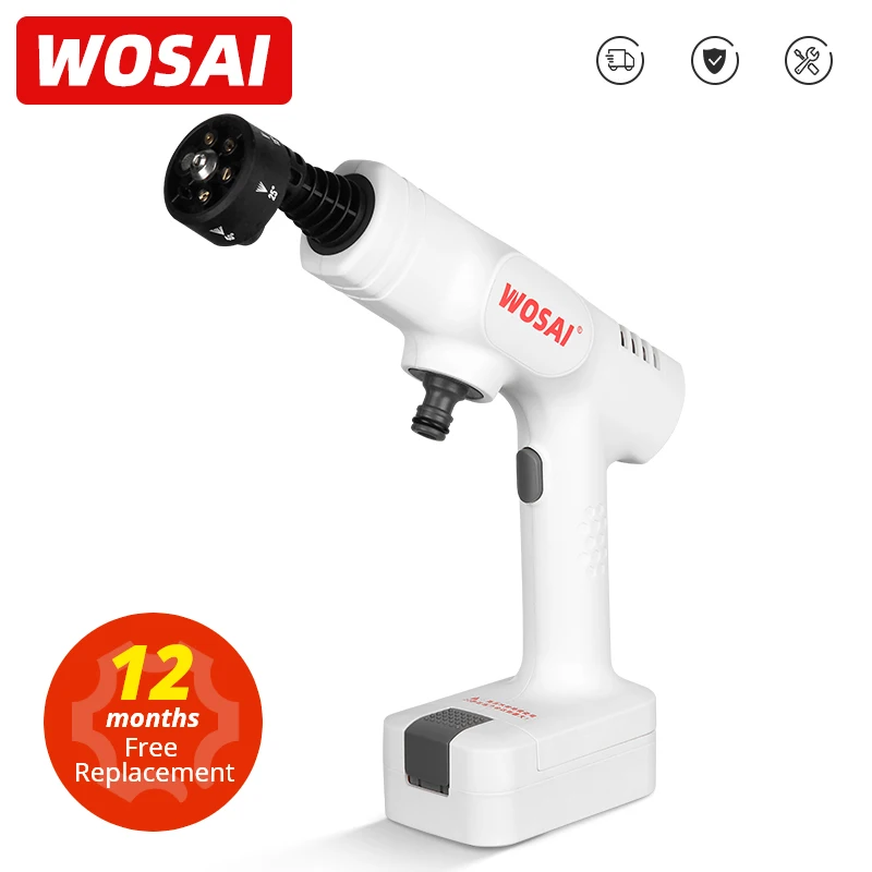 WOSAI 20V Electric Car Washer Gun Nozzle Washer Spray Nozzle High Pressure Cleaner For Auto Home Garden Cleaning Car Washing