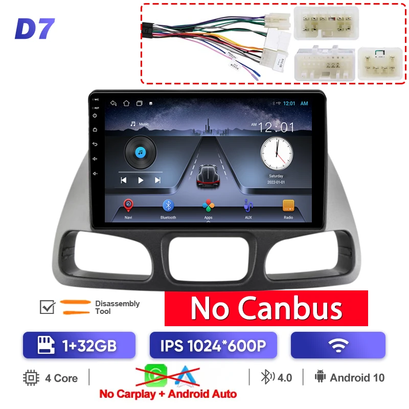 

QSZN для Toyota Townace Noah 1998-2001 Android 13 Автомобильный радиоприемник Мультимедийный видеоплеер CarPlay Auto Wi-Fi GPS Головное устройство Навигация