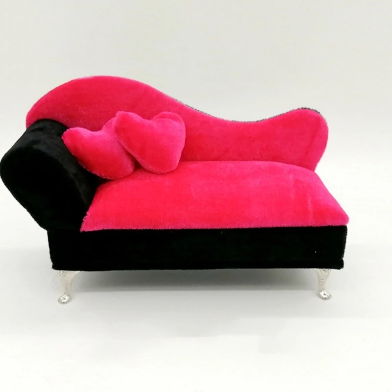 

Шкатулка для ювелирных изделий в форме дивана, органайзер, пылезащитный фланелевый портативный мини-держатель для ювелирных изделий, для с...