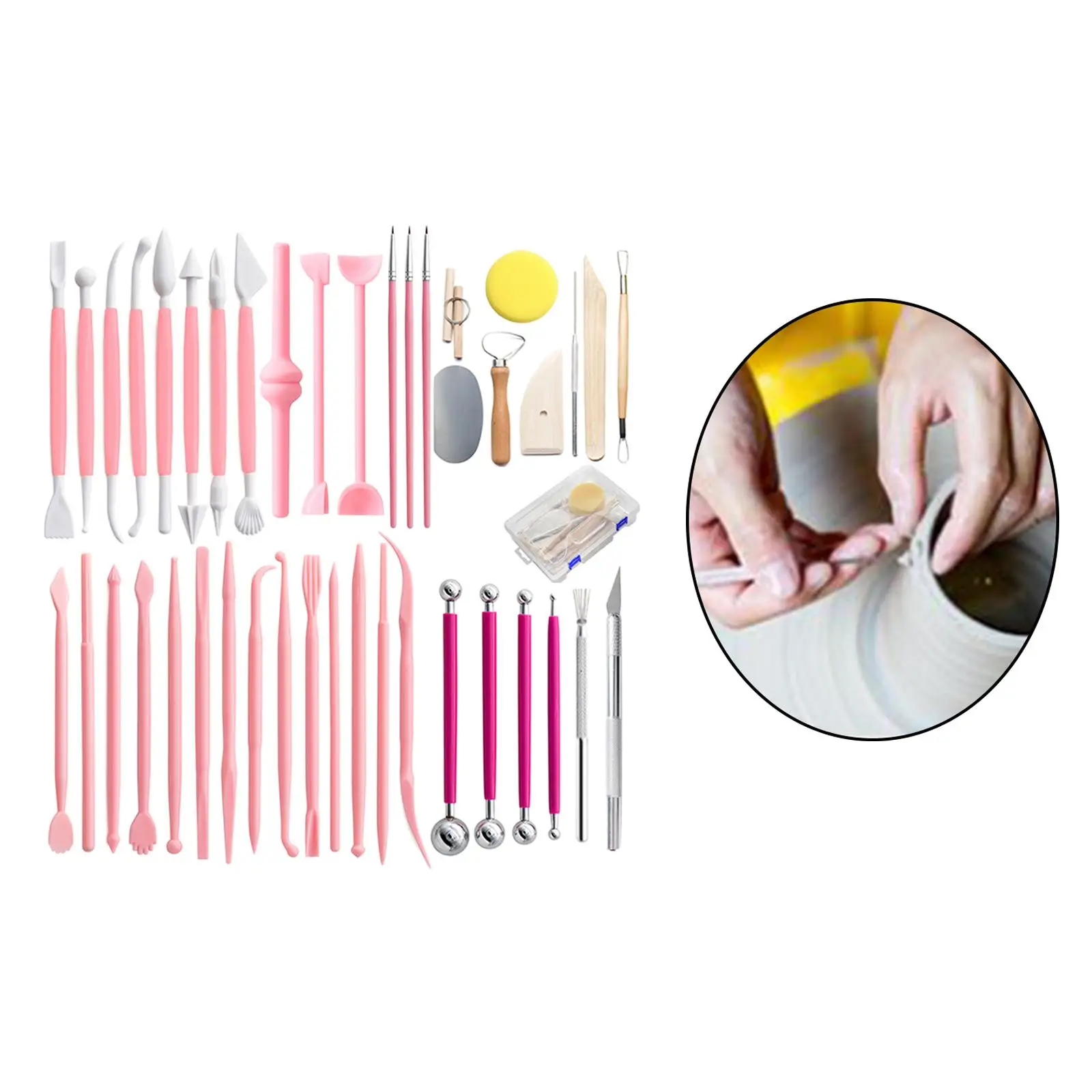 

42 Pcs Clay Sculpting Tools Set Set of 42 Double-Sided for Indentation Paint