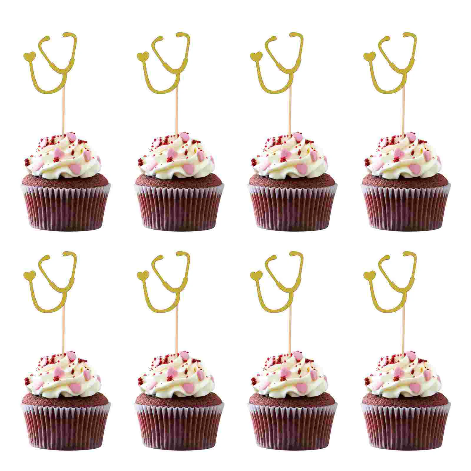 

24pcs Doctors Day Decor Cupcake Toppers